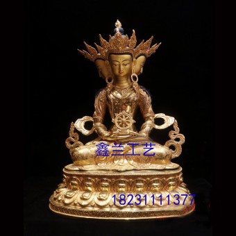 藏传铜雕佛像大日如来佛----大日如来是毗卢遮那佛乃释迦牟尼佛的法身