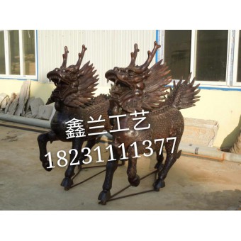 铸铜麒麟的作用  铜麒麟生产厂家  雕塑麒麟价格