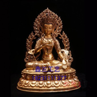 藏传铜雕佛像地藏菩萨----化身九华及身相显现